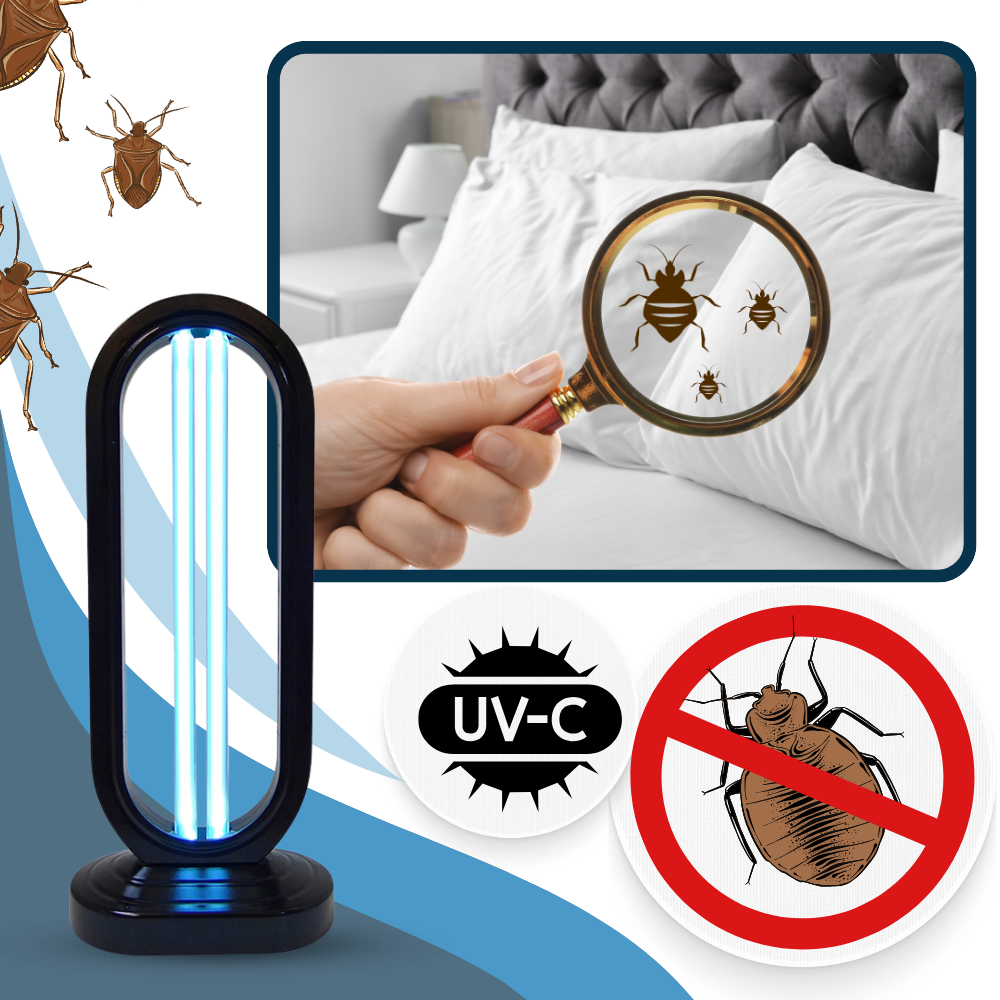 Luce di Disinfezione UV per Cimici da Letto per Uso Domestico e Viaggi su Superfici Multiple