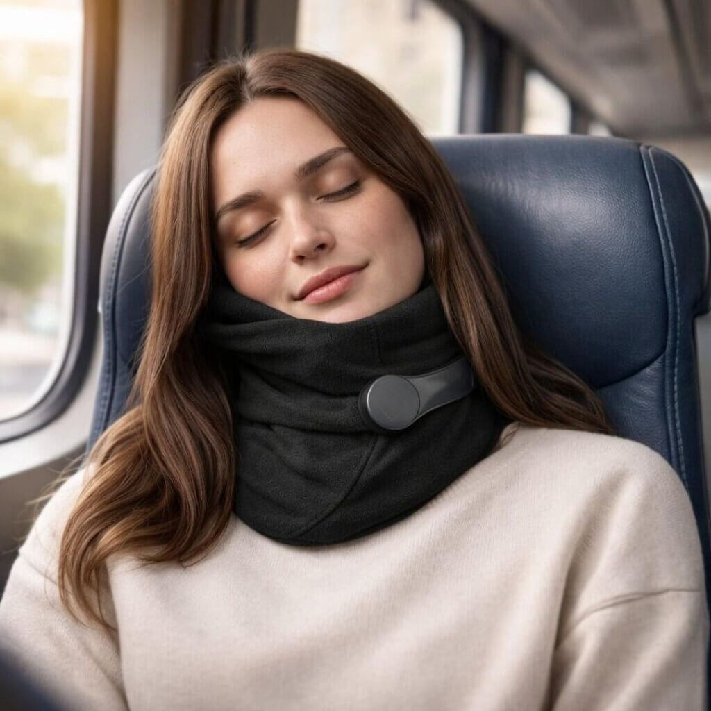 Cuscino per il collo per aereo e viaggio | Cuscino da viaggio per il collo | Nuvella