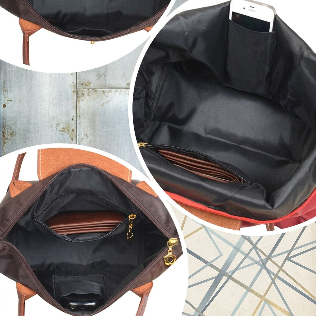 Borsa a Tracolla Oxford Impermeabile Leggera Tote Bag Disponibile in Più Misure