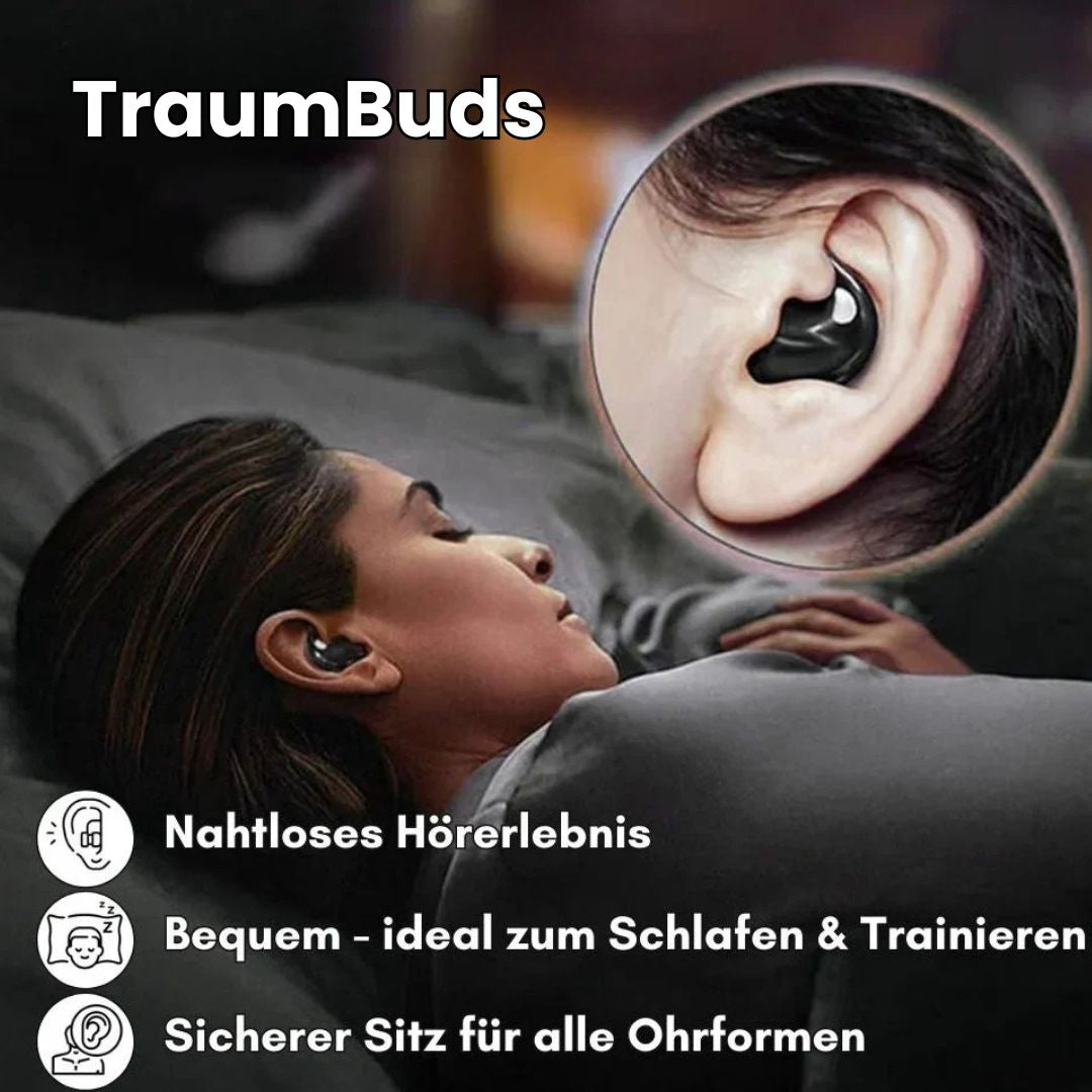 Cuffie per Dormire e Quotidiano | Cuffie Bluetooth Ultra Sottili | Cuffie per Dormire | DreamBuds