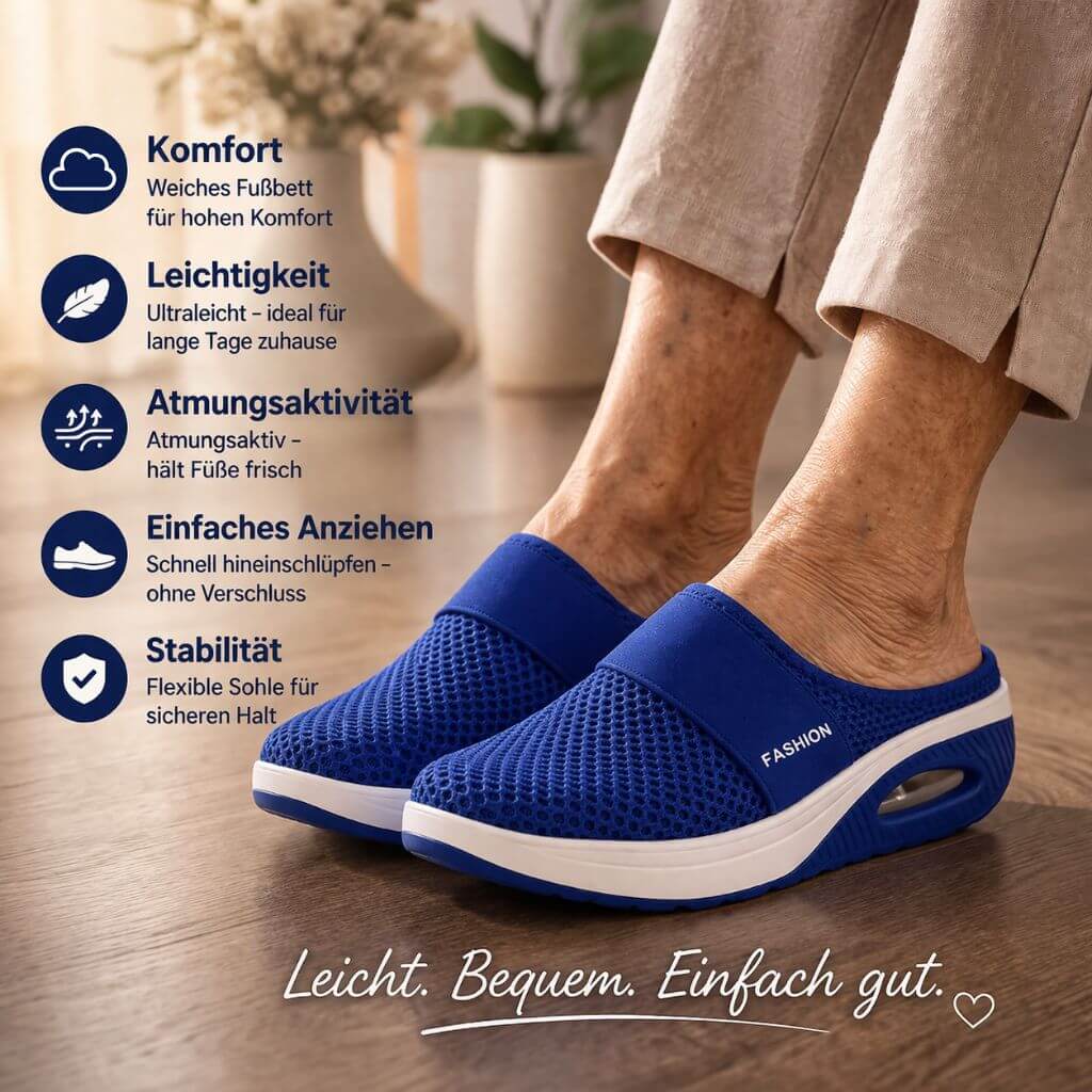 Ciabatte ortopediche da infilare | Scarpe larghe per casa | Velori