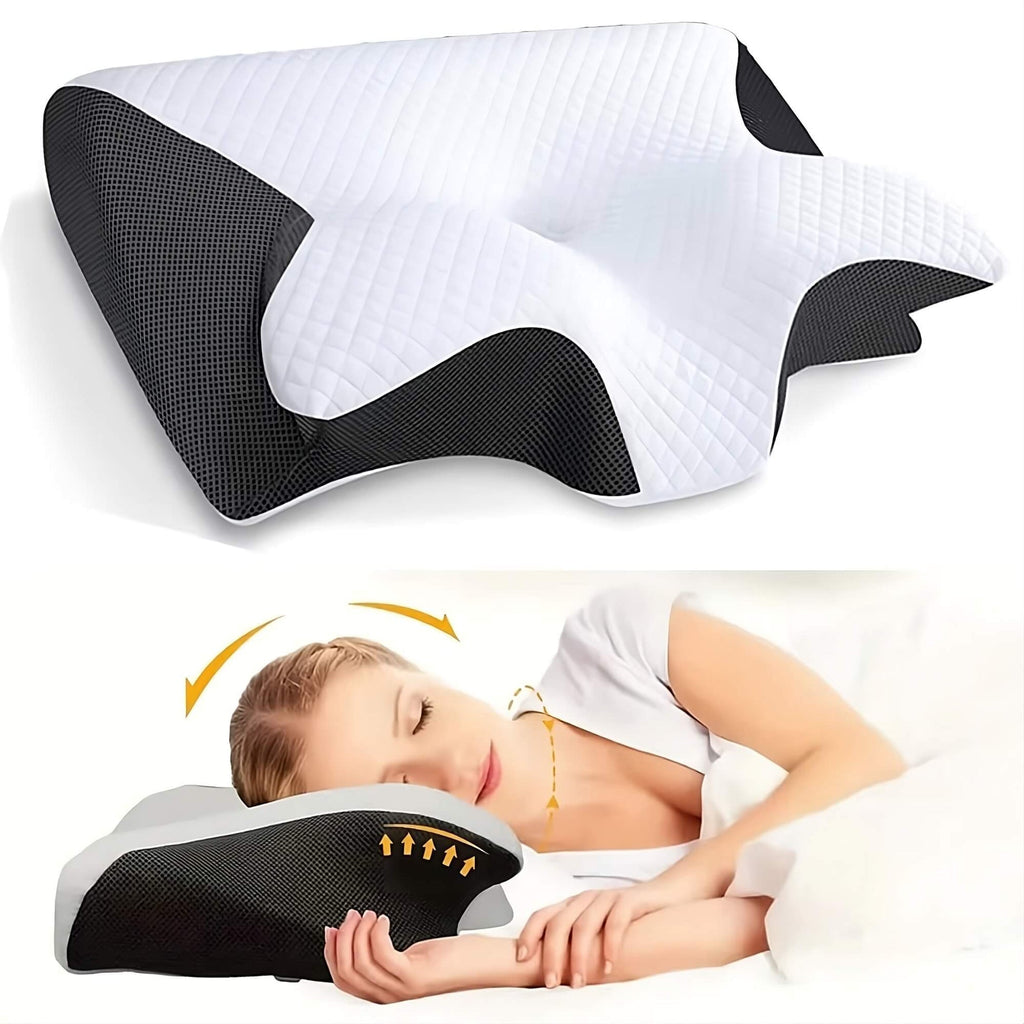 Cuscino Ortopedico | Supporto Ergonomico per Collo e Schiena | Memory Foam