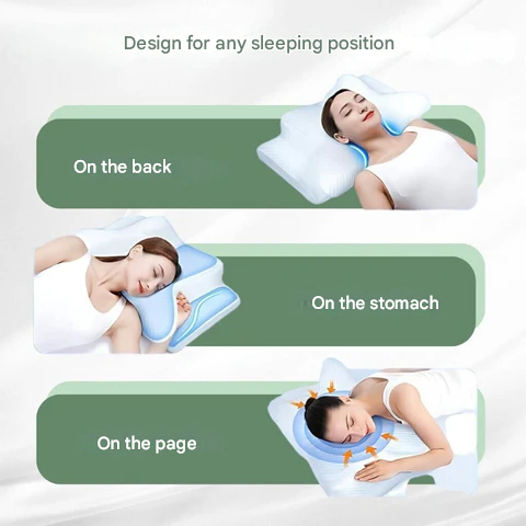 Cuscino Ortopedico | Supporto Ergonomico per Collo e Schiena | Memory Foam