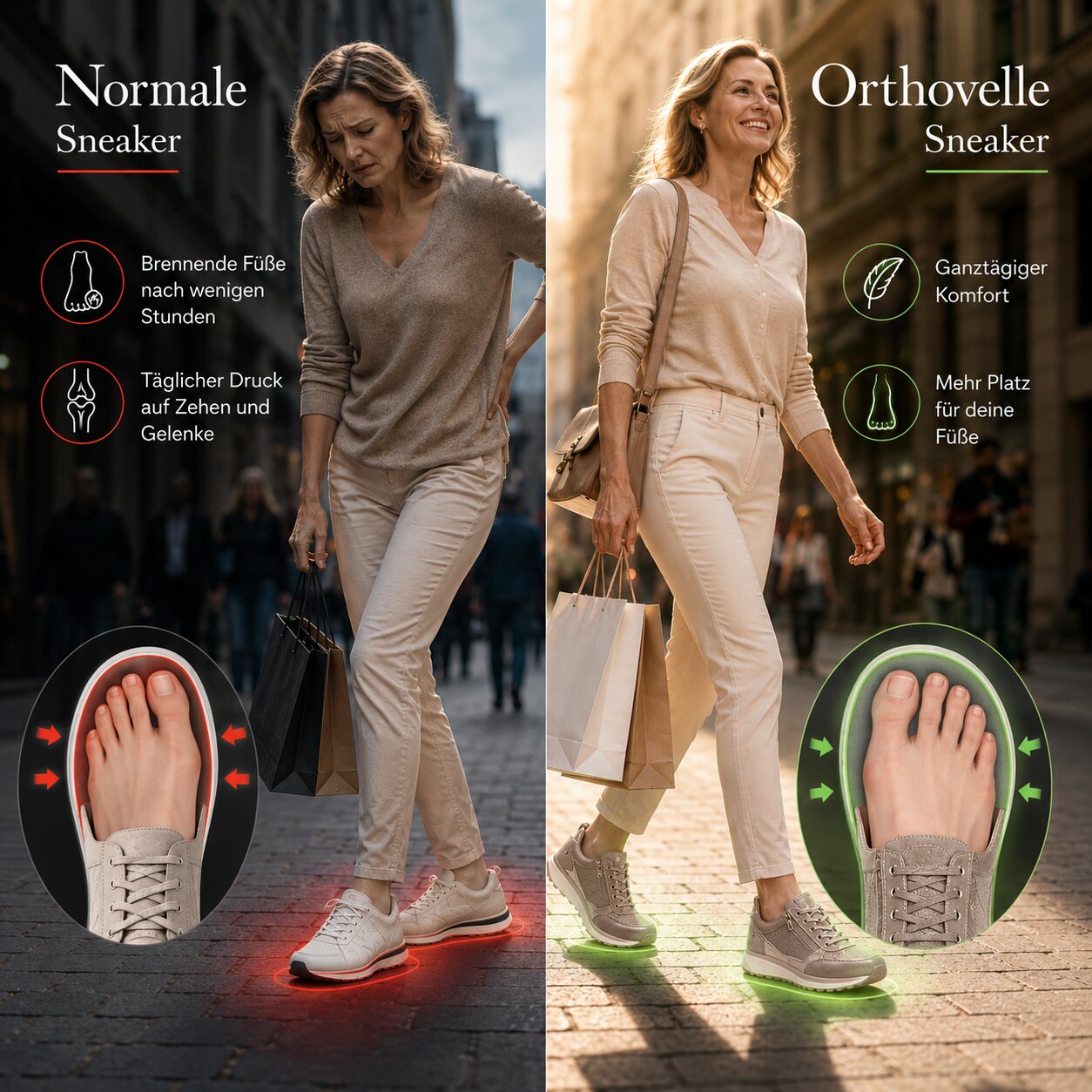 Sneaker ortopediche da donna | Scarpe da salute comode | Orthovelle