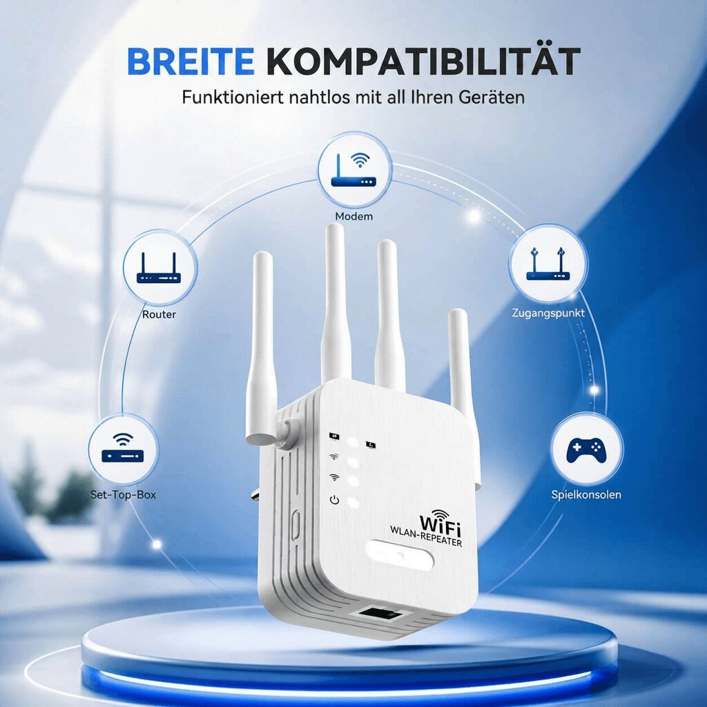 Amplificatore WLAN per esterni e interni | Ripetitore WLAN Dual Band | Funkhafen