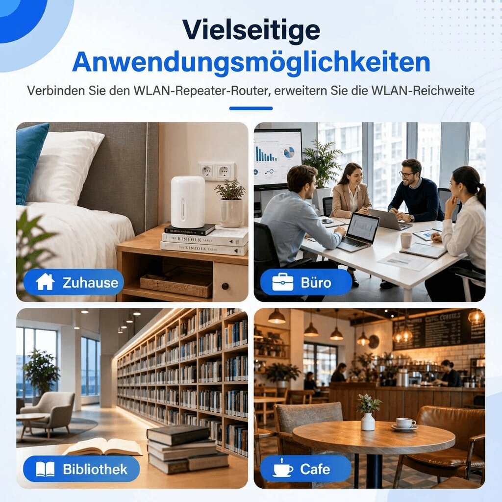 Amplificatore WLAN per esterni e interni | Ripetitore WLAN Dual Band | Funkhafen
