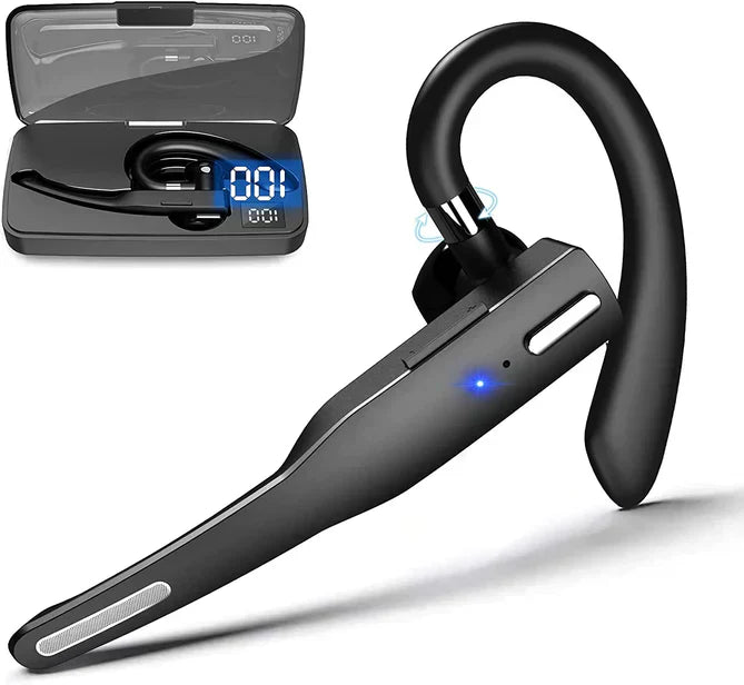 Brehn | Auricolare Trucker Dual Mic Wireless Bluetooth 5.1 con Cancellazione del Rumore