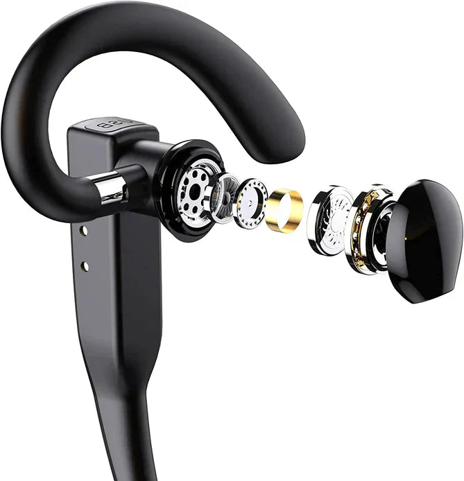 Brehn | Auricolare Trucker Dual Mic Wireless Bluetooth 5.1 con Cancellazione del Rumore