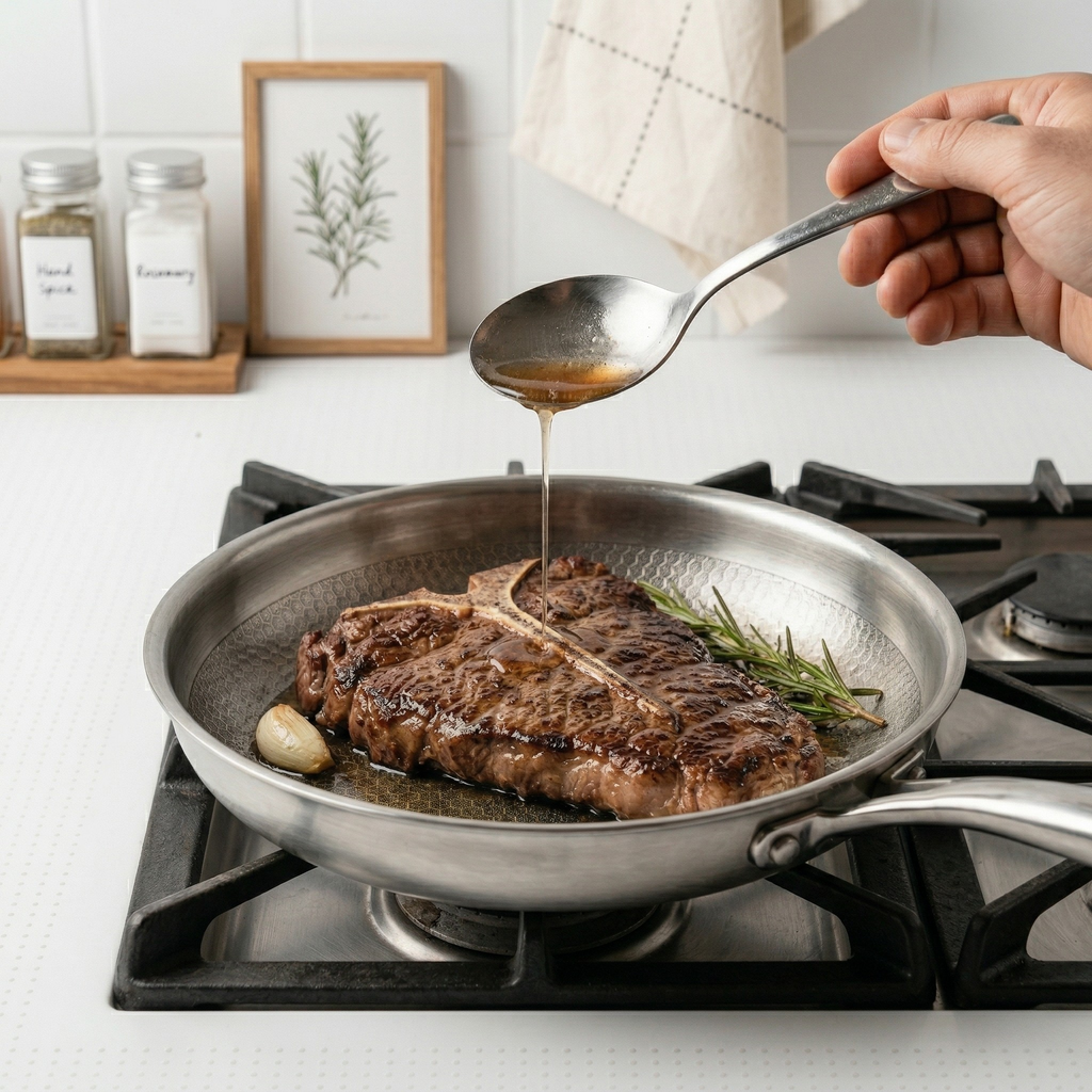 Padella in Titanio Premium Senza Rivestimento per Induzione Gas e Tutti i Piani Cottura