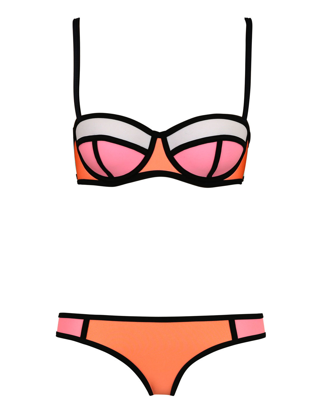 Amara™ Costumi con Linee Sfavillanti