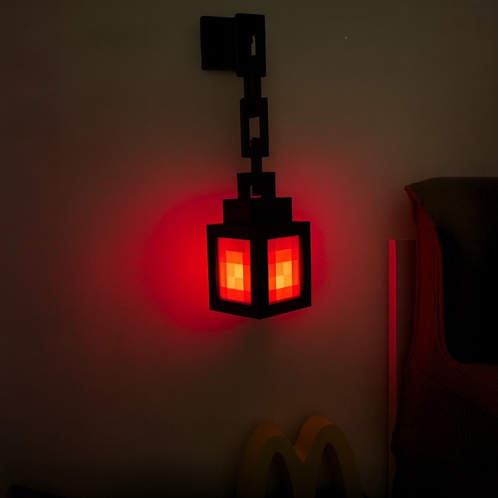 Minecraft Lampada | Lampada da Tavolo Senza Fili | Lampada da Comodino | Applique Interno | PixelLuce