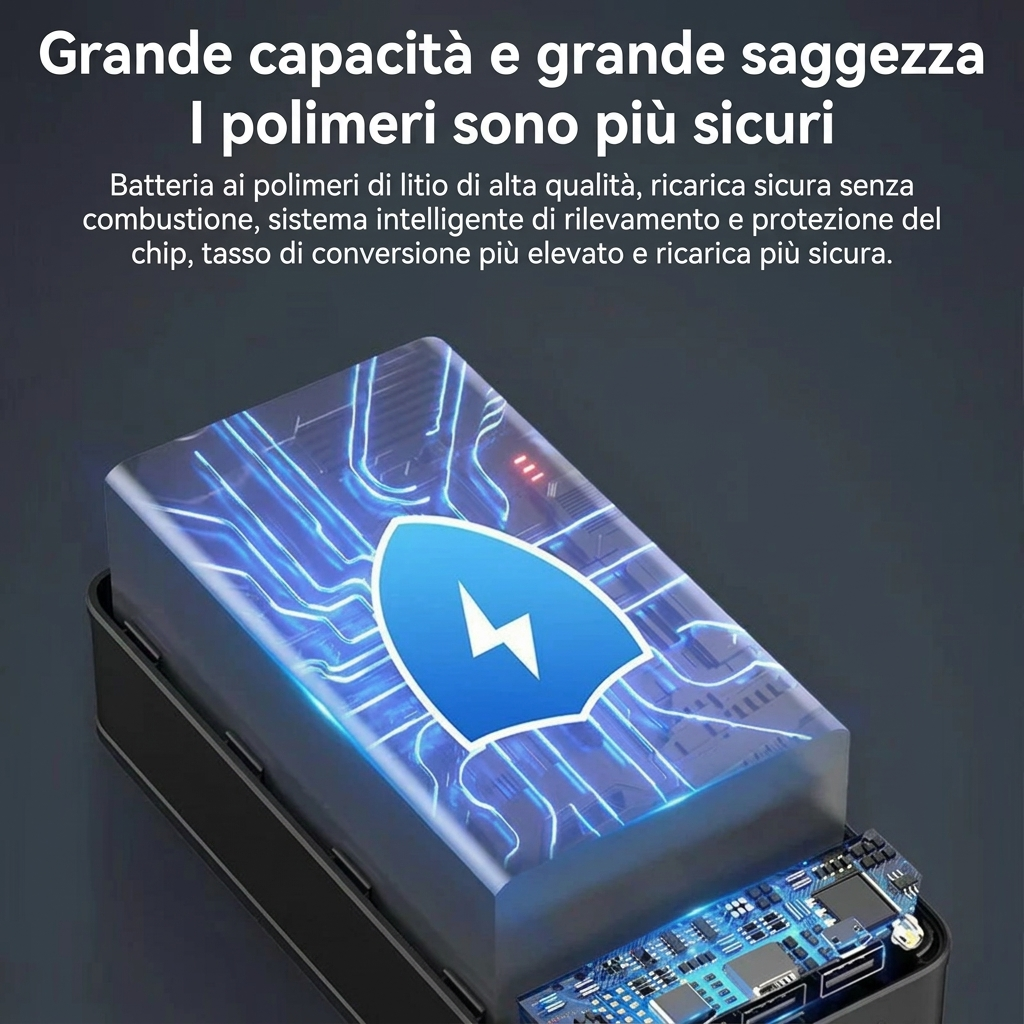 Power Bank 50000mAh Ricarica Rapida Portatile