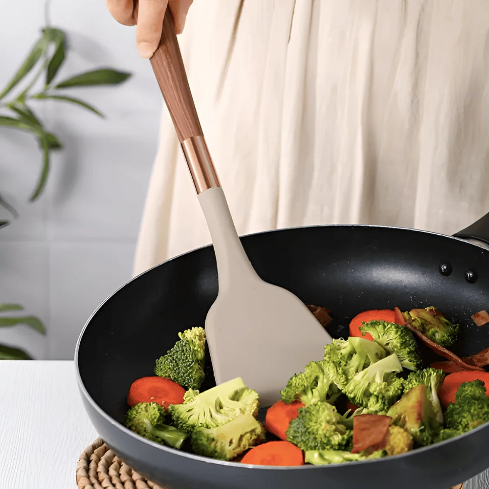 Set di Utensili da Cucina Premium | Set di Utensili da Cucina in Silicone | Utensili da Cucina 10 Pezzi | Culinora