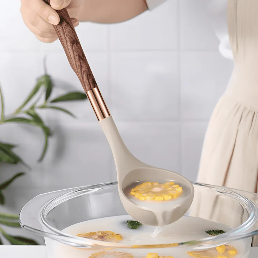Set di Utensili da Cucina Premium | Set di Utensili da Cucina in Silicone | Utensili da Cucina 10 Pezzi | Culinora