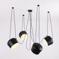 Lampada a sospensione LumaDrum con assemblaggio di lampadina alimentata da cavo
