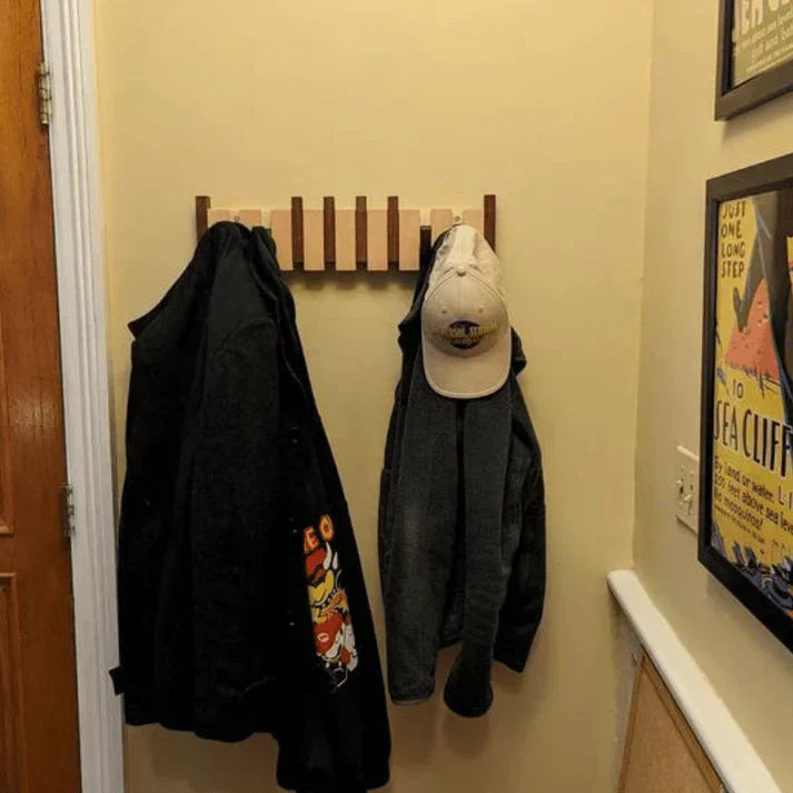 Kaeluo Appendiabiti in Legno da Parete con Tema Pianoforte per Cappelli e Sciarpe