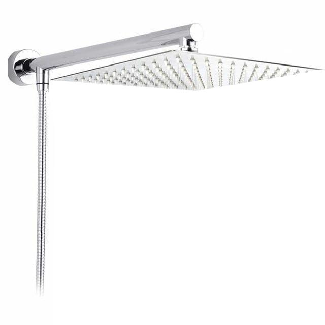 Doccia a pioggia montata a parete - Ultra Sottile - Design Elegante - Acciaio Inossidabile