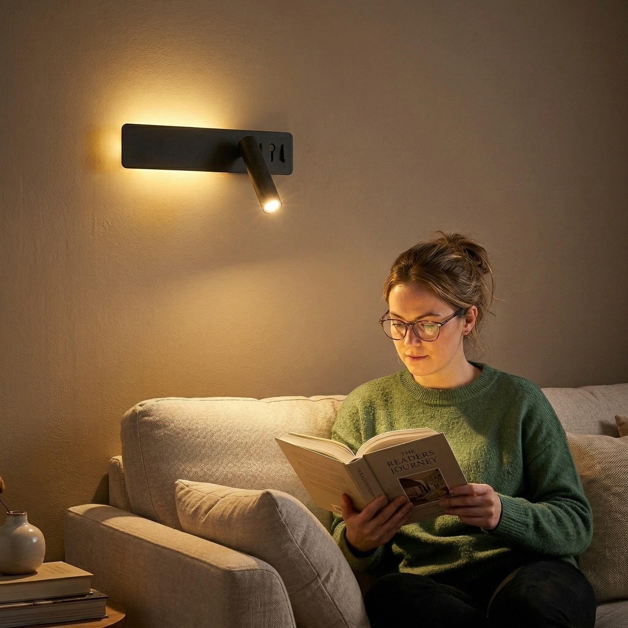 Lampada da Parete LED da Lettura con Braccio Regolabile