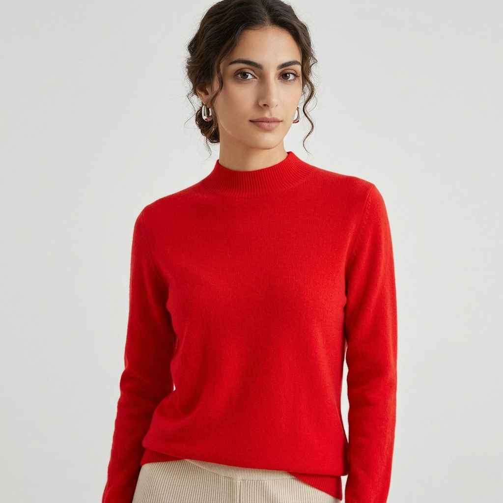 Maglione da Donna in Maglia Morbida Pullover Elegante Caldo