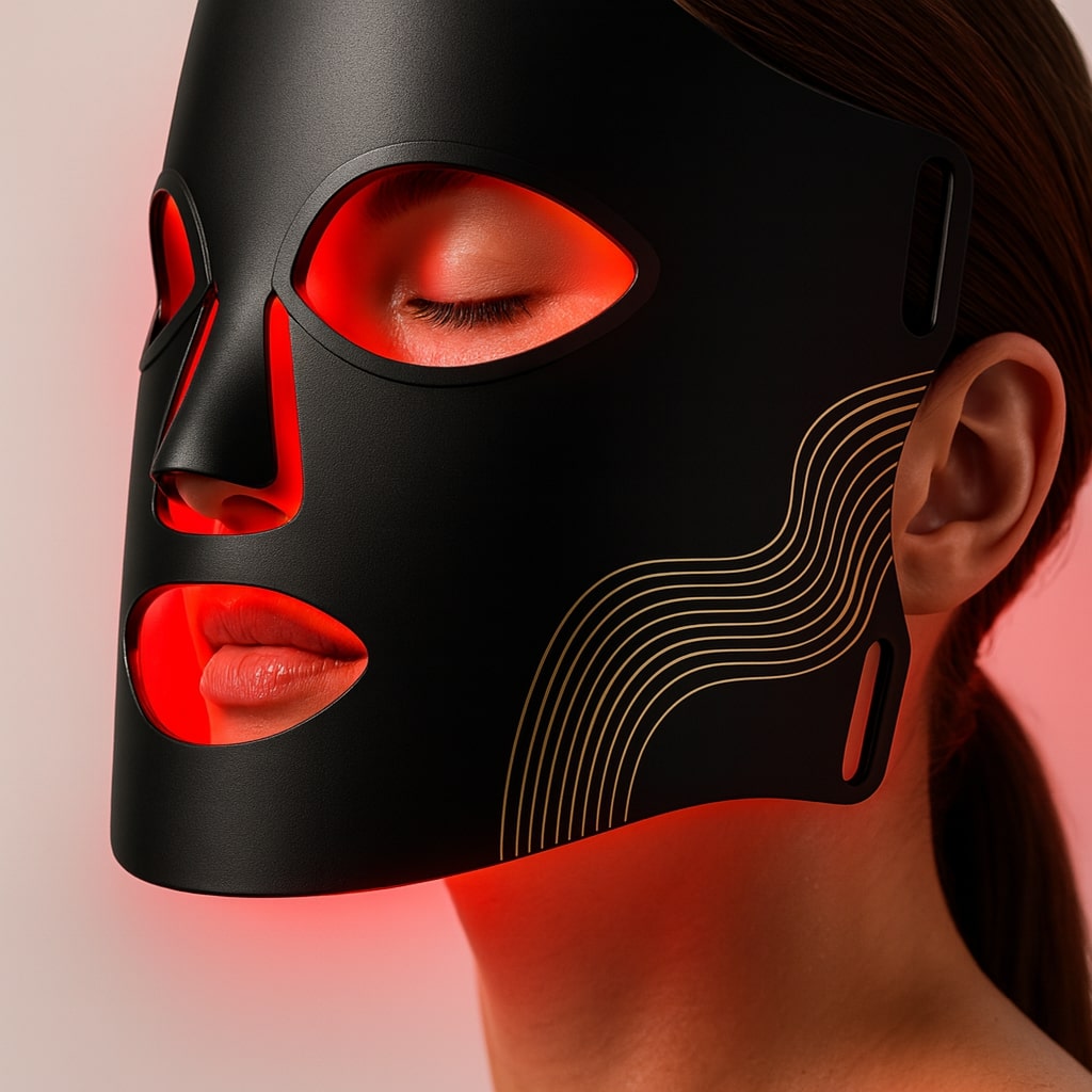 Maschera a Luce Rossa | Maschera LED per il Viso | Terapia della Luce per la Pelle | PelleGlow