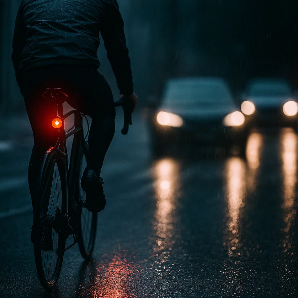 Faro posteriore e luce freno per bicicletta e bici da corsa con 6 modalità e batteria | Lumirad