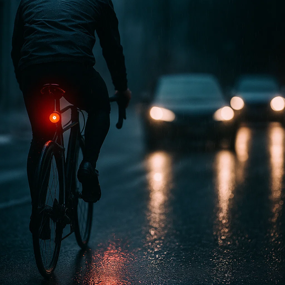 Faro posteriore e luce freno per bicicletta e bici da corsa con 6 modalità e batteria | Lumirad
