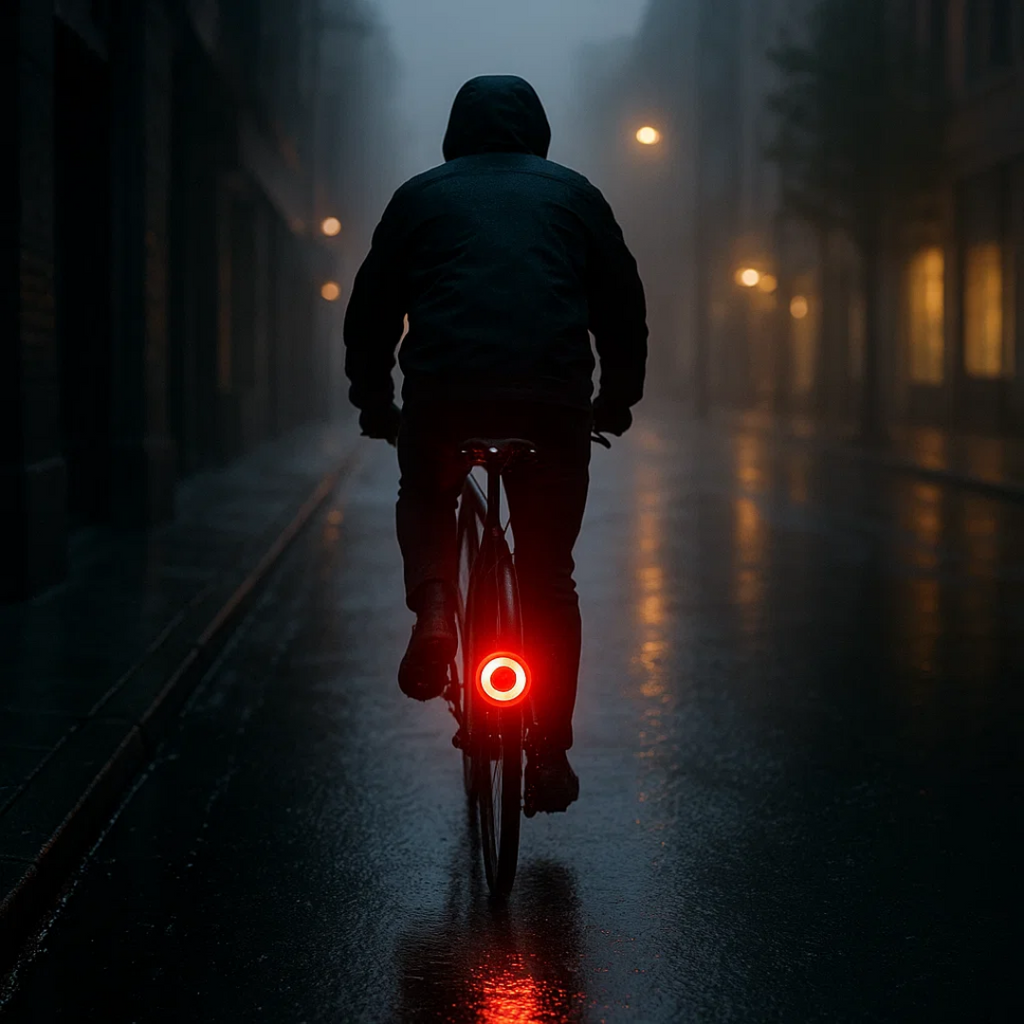 Faro posteriore e luce freno per bicicletta e bici da corsa con 6 modalità e batteria | Lumirad