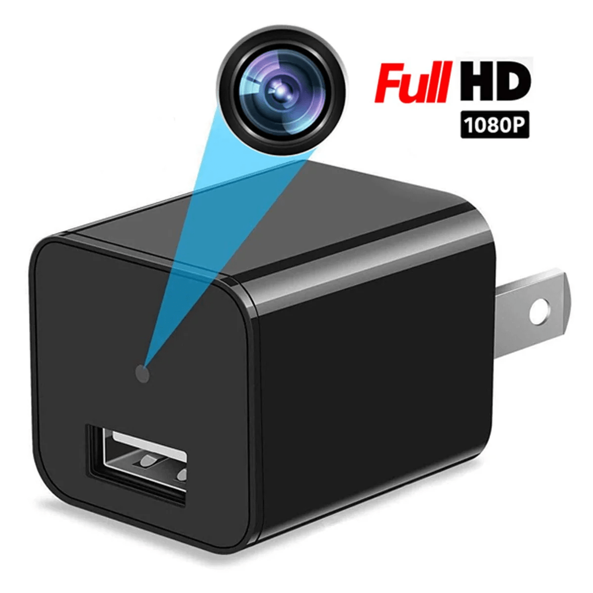 Camera Wi-Fi 1080P in Caricabatterie USB con Registrazione Attivata da Movimento