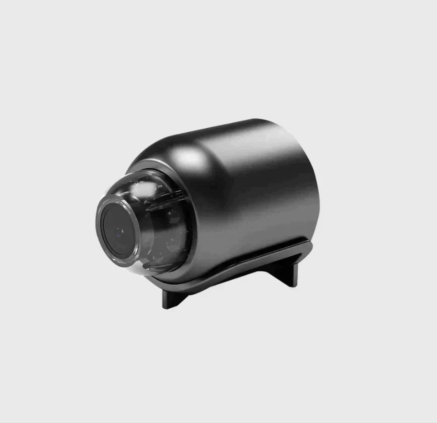 Brehn | Telecamera WiFi-IP ultracompatta | 1080p Full-HD | Obiettivo grandangolare a 120° | Visione notturna a infrarossi & sensore di movimento | Audio bidirezionale | Accesso remoto globale