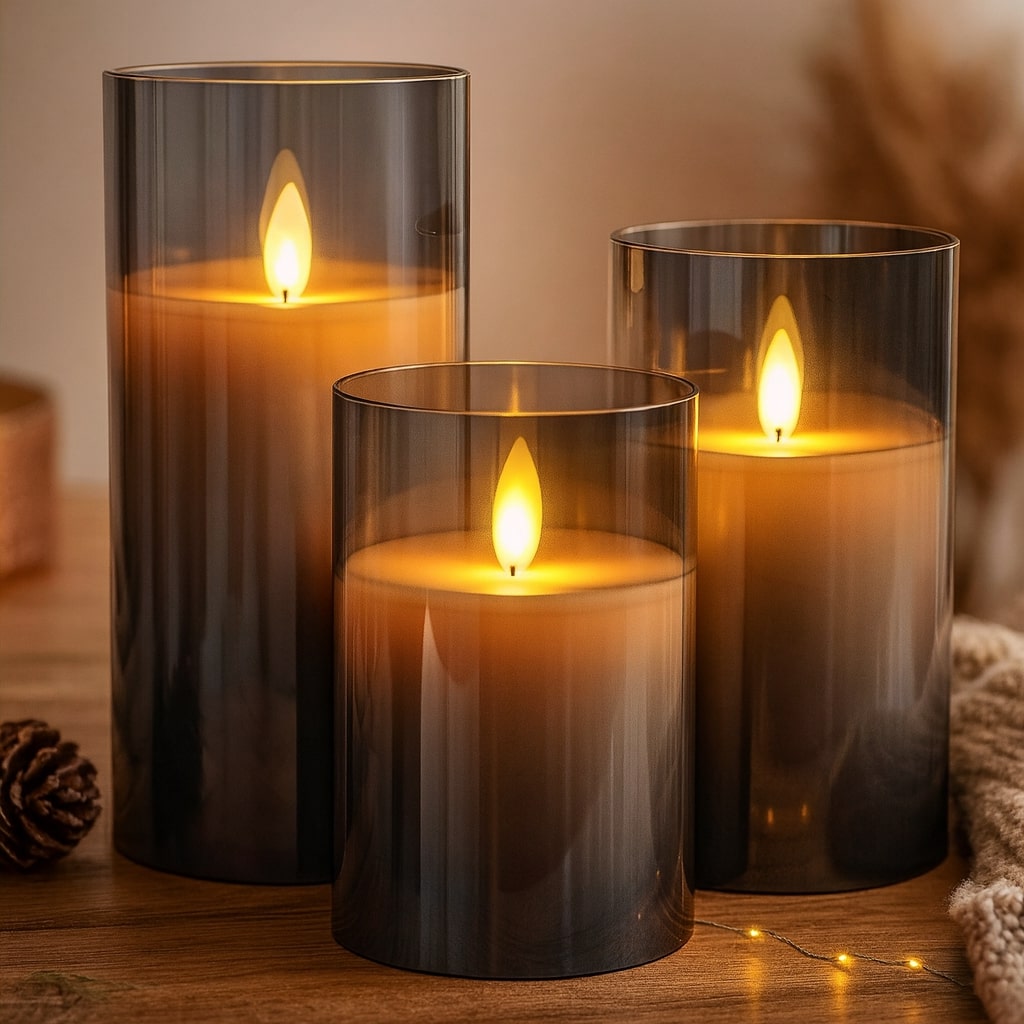 Candele LED con telecomando e timer | Set di candele LED | ScheinLicht