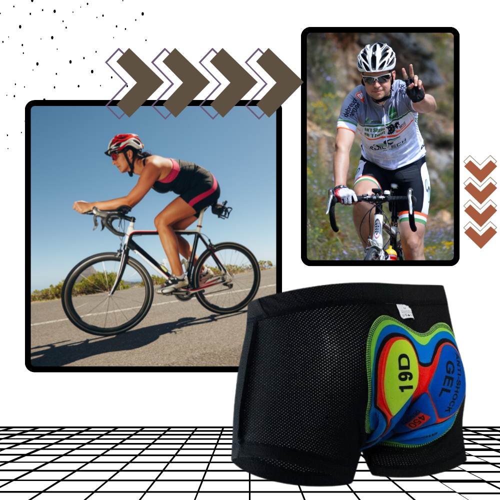 Pantaloni da ciclismo imbottiti senza cuciture