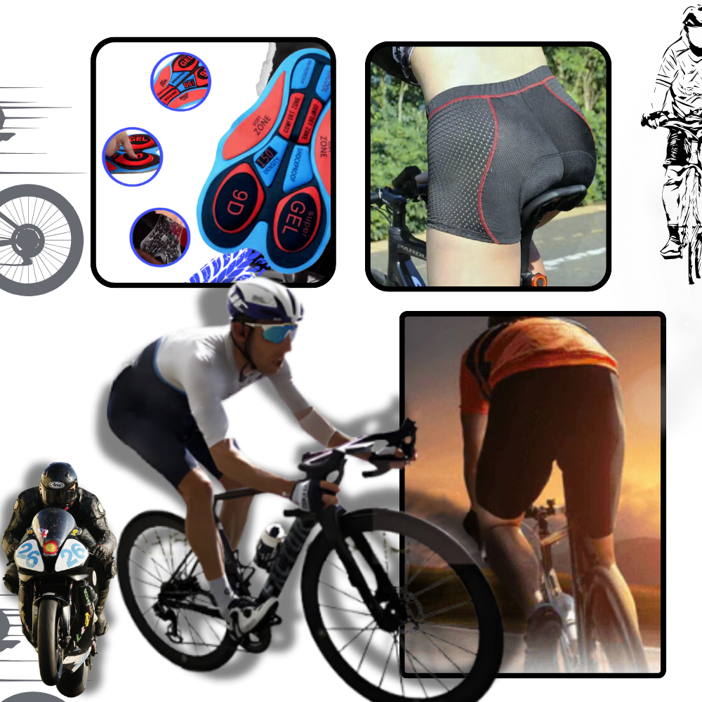 Pantaloni da ciclismo imbottiti senza cuciture