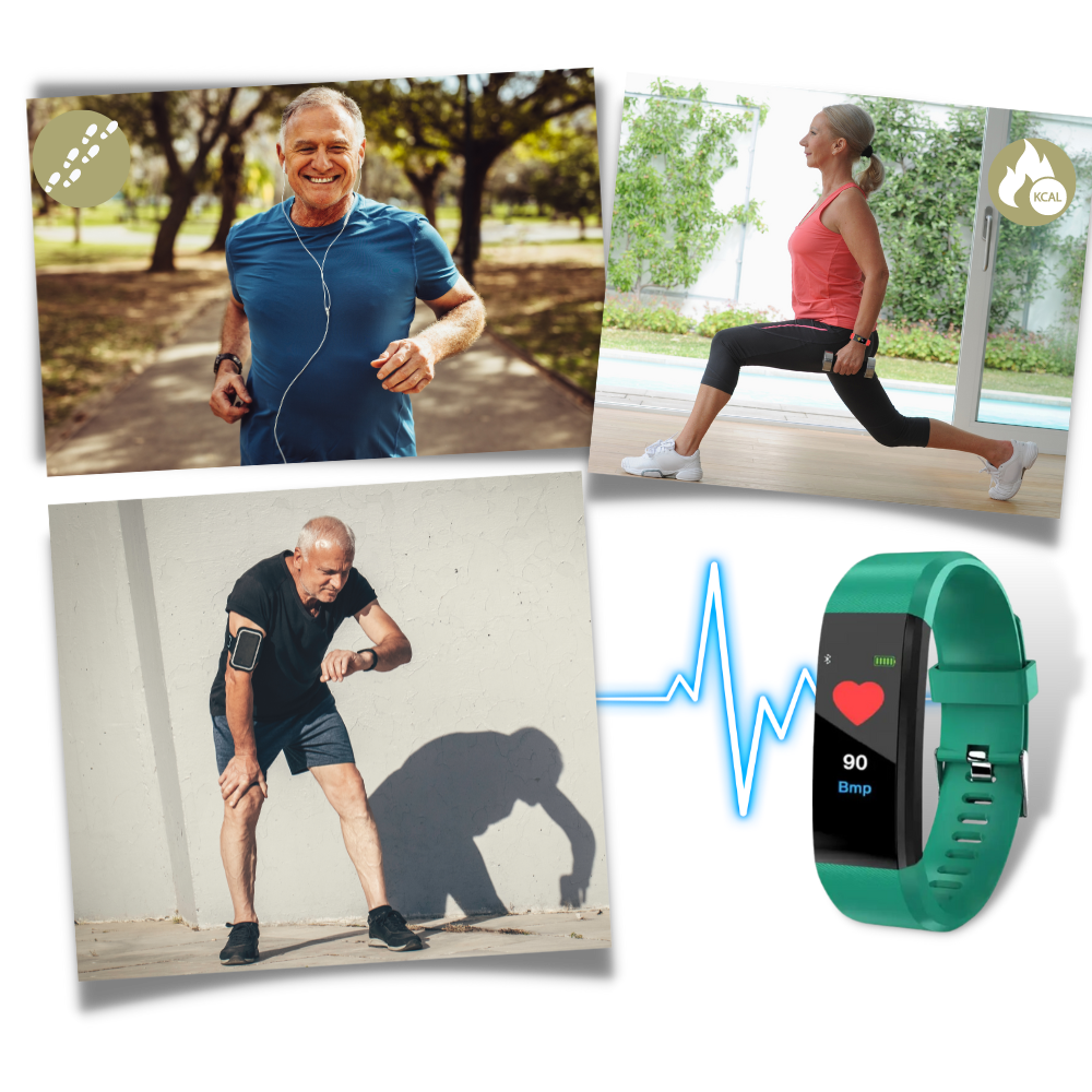 Smartwatch per Anziani | Frequenza Cardiaca & Pressione Sanguigna sempre in vista