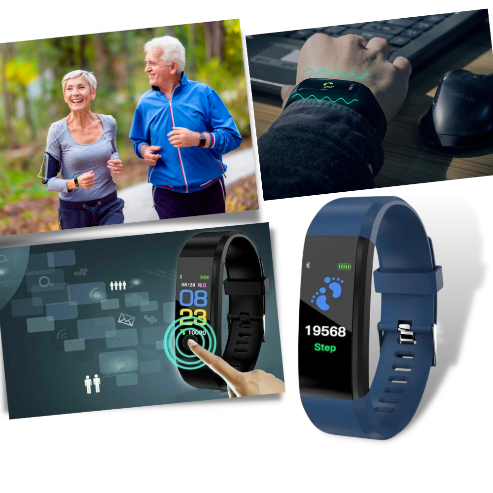 Smartwatch per Anziani | Frequenza Cardiaca & Pressione Sanguigna sempre in vista