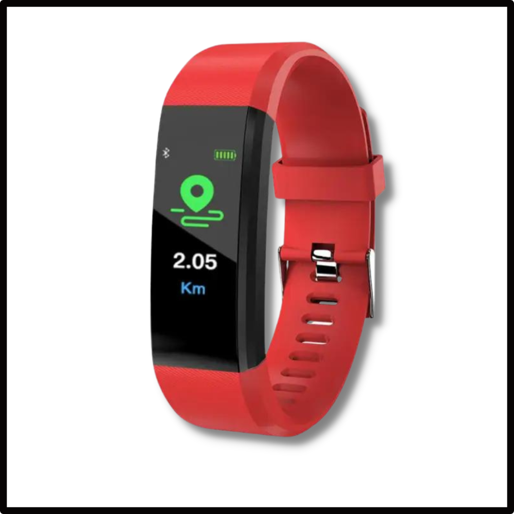 Sandsberg | Smartwatch Senior – Fitness Tracker di base con contapassi, monitoraggio della frequenza cardiaca e design intuitivo
