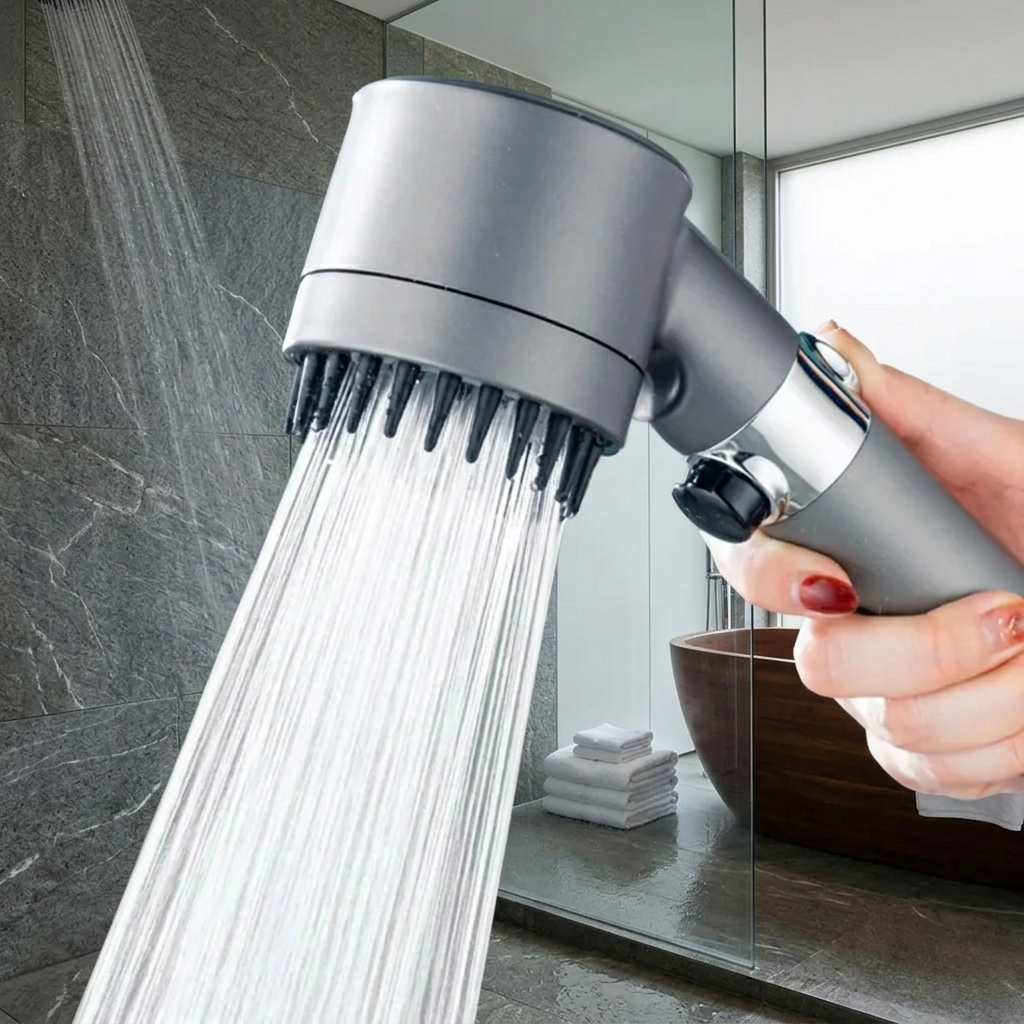 Soffione Doccia Alta Pressione Risparmio Acqua Multigetto