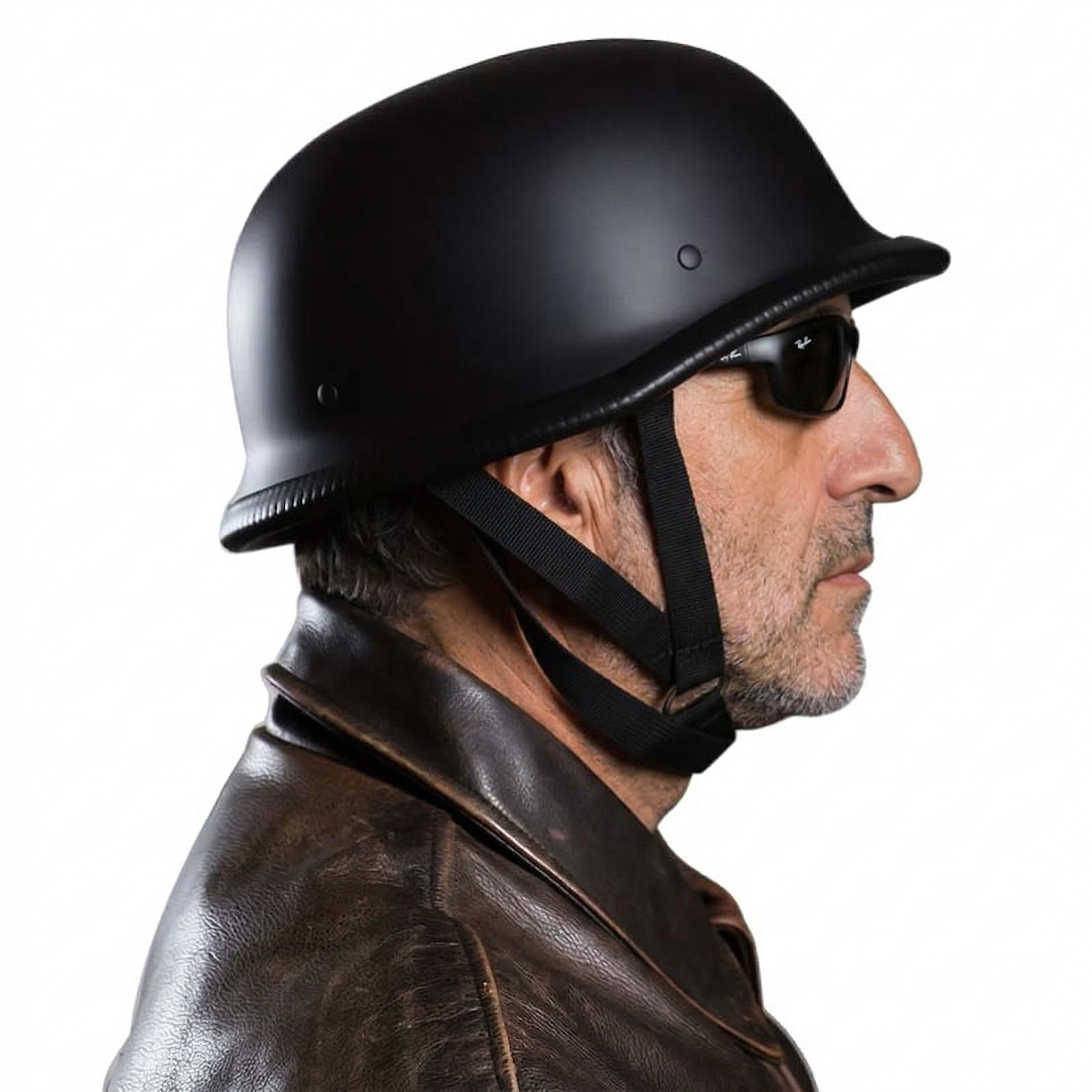 Casco Moto Mezza Calotta Omologato Design Leggero Stile Cruiser