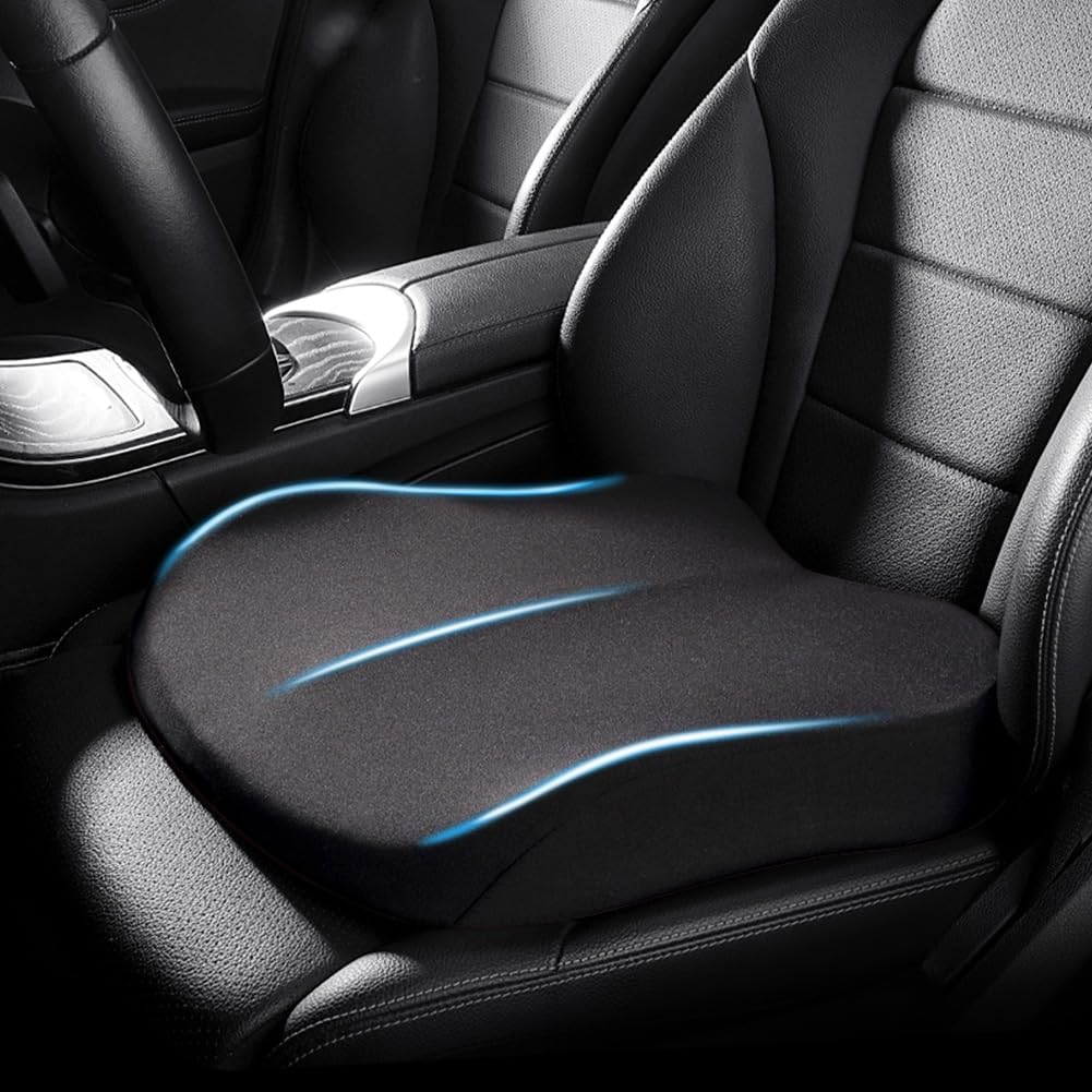 Cuscino Sitzerhöhung per Auto | Cuscino in Memory Foam | Cuscino Ergonomico per la Guida | FahrKomfort