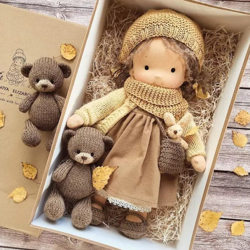 Sandsberg | Bambola Waldorf | Peluche in tessuto fatto a mano | Vari design