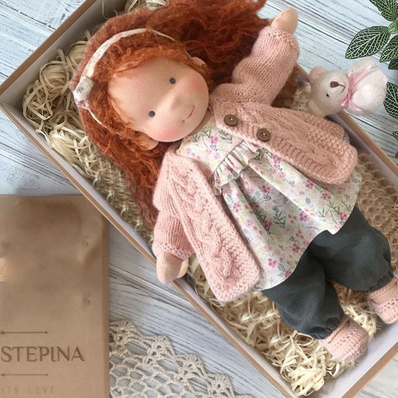 Sandsberg | Bambola Waldorf | Peluche in tessuto fatto a mano | Vari design