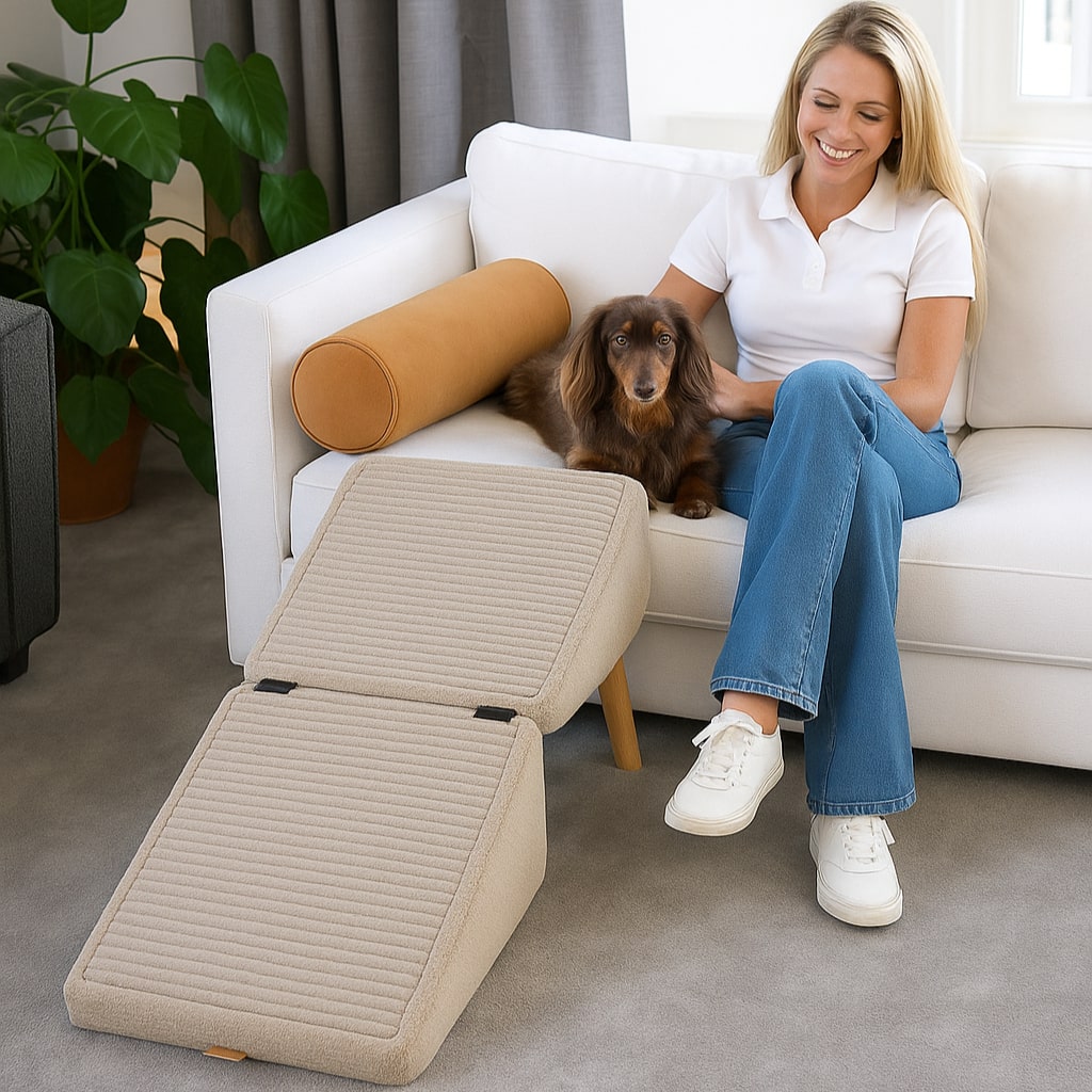 Scala per cani per letto e divano | Rampetta e pouf in uno | SofaFreund