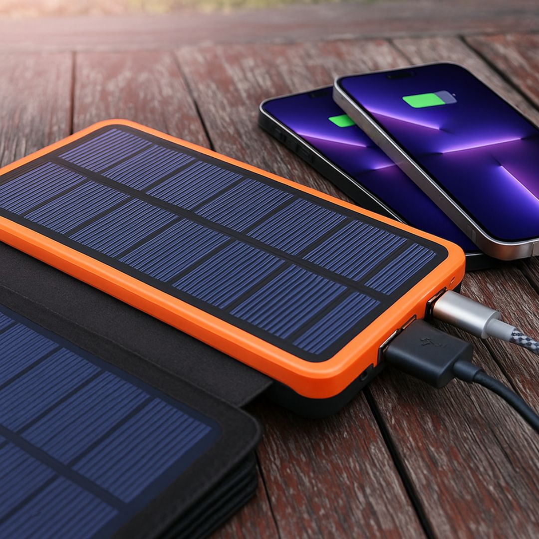 Powerbank Solare | Caricatore Portatile Solare | Caricabatterie Solari | SolarBox