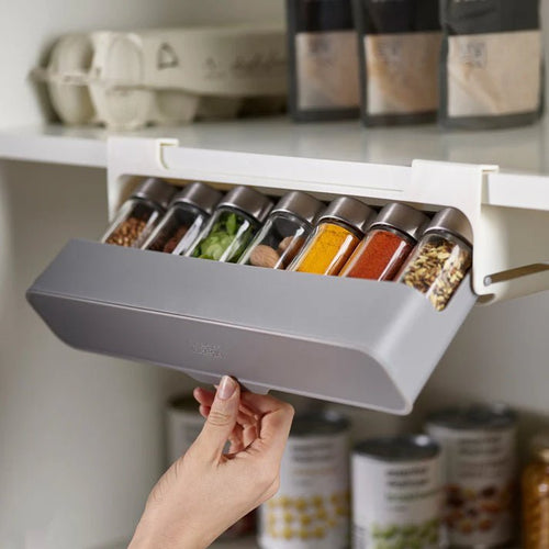 50% di sconto - GlideShelf - Mensola a sospensione per spezie con cassetto estraibile - Offerta limitata