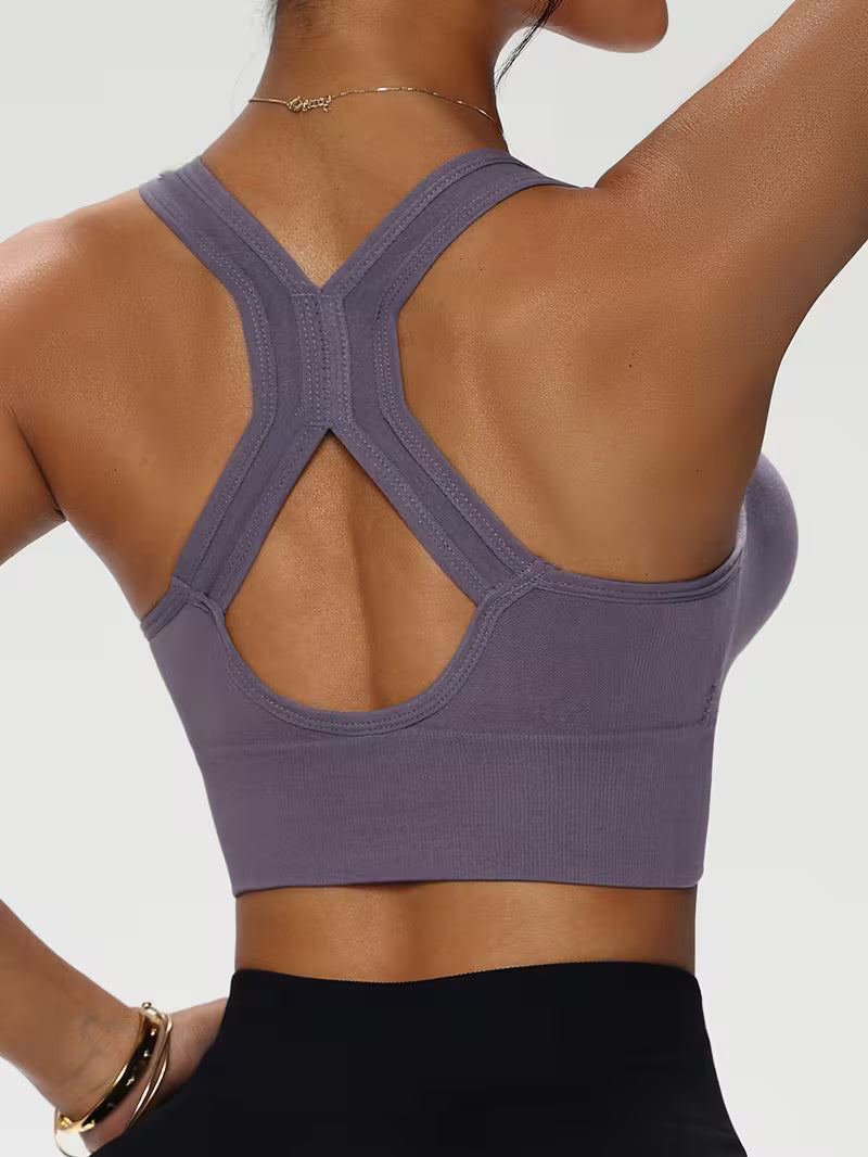 Sport BH con zip senza ferretto per donne | Push up BH | Zentiva