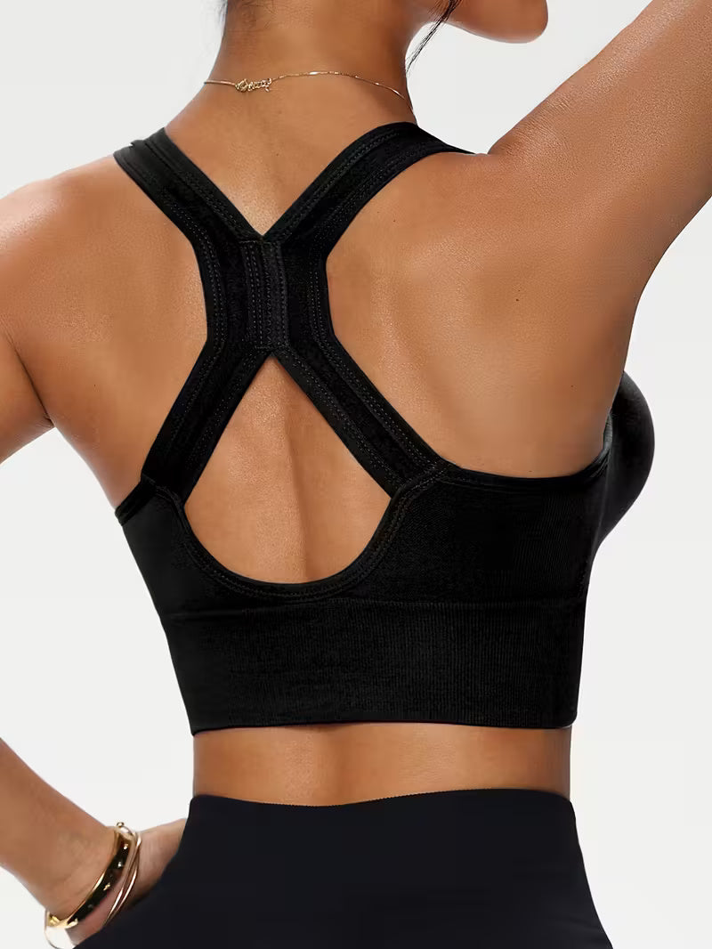 Sport BH con zip senza ferretto per donne | Push up BH | Zentiva
