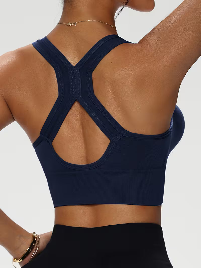 Sport BH con zip senza ferretto per donne | Push up BH | Zentiva