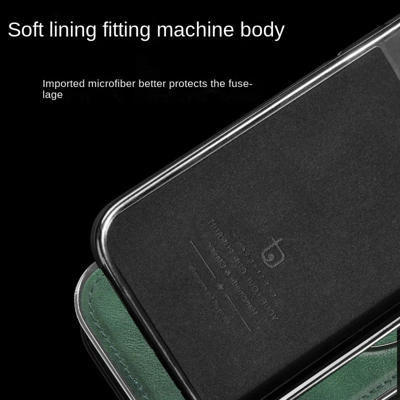 🎁Custodia in pelle di lusso con supporto invisibile per iPhone🎁