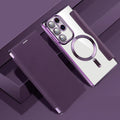 Sandsberg | Custodia Flip Magnetica per Samsung | Struttura in Pelle con Supporto per Anello