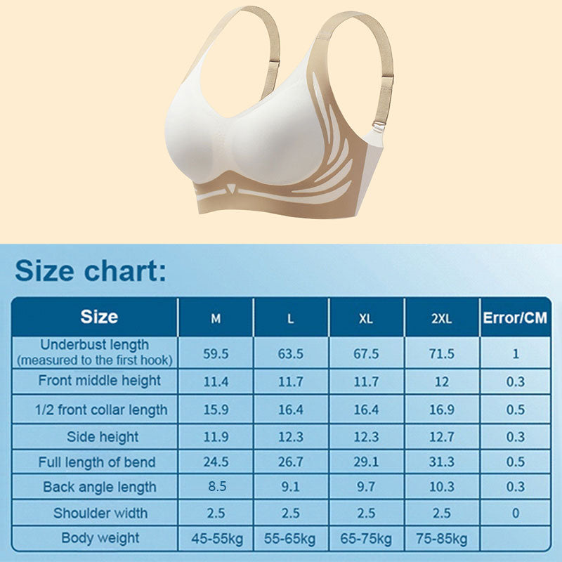 Reggiseno push-up senza ferretto con effetto anti-sgocciolamento