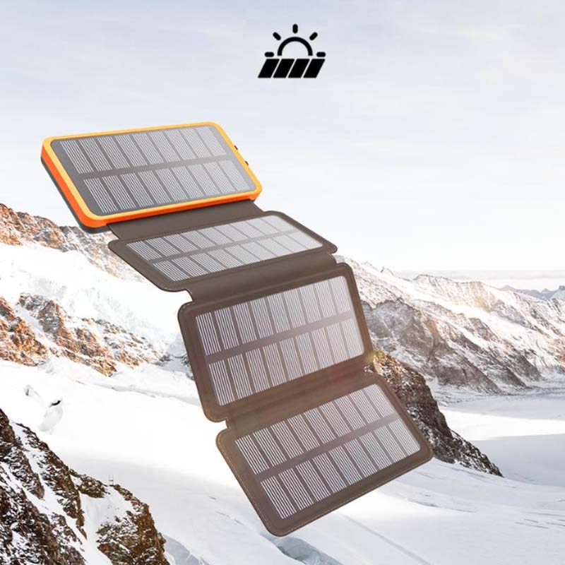 PowerFold | Batteria Portatile Pieghevole Impermeabile a Energia Solare